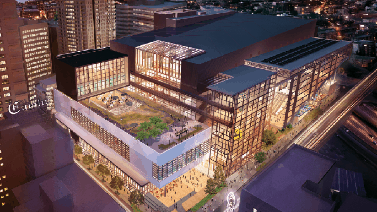 Artist's rendering of the new Washington State Convention Center