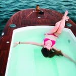 Hot tub boat on Lake Union