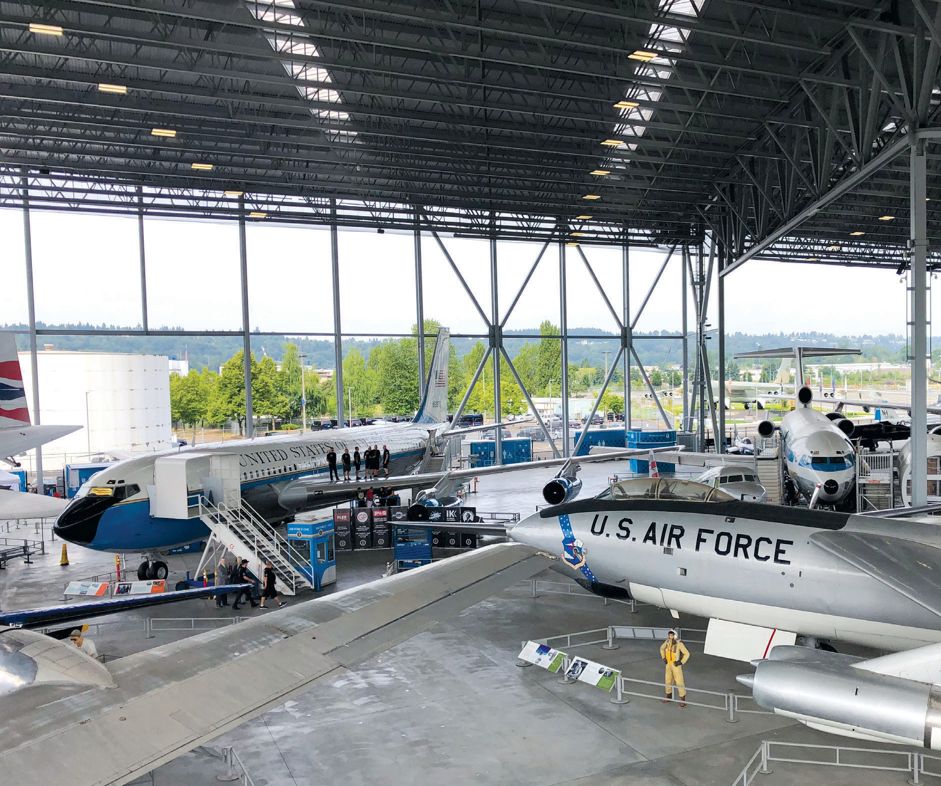The Museum of Flight’s Aviation Pavilion during the 2019 detailing event.