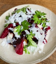 Beet and Parsley Salad with Marionberry Vinaigrette