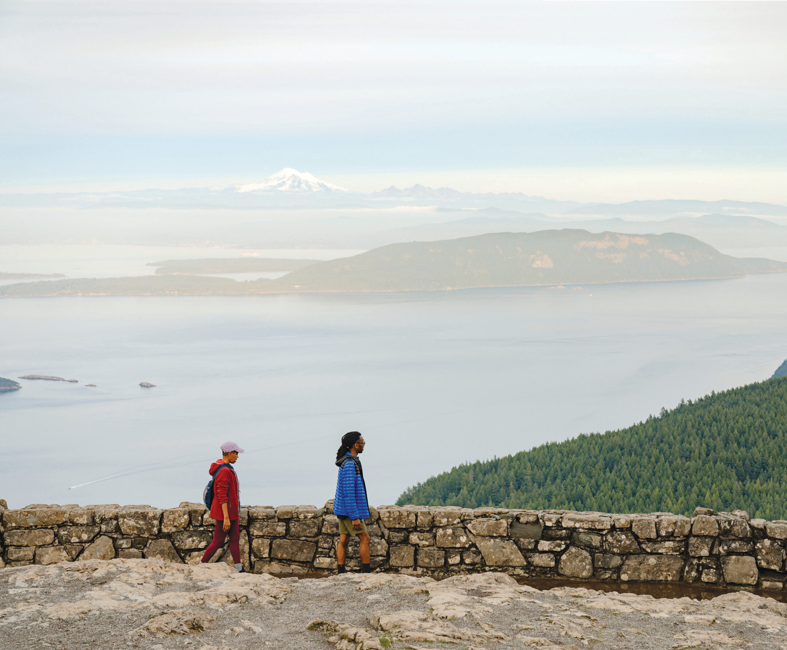 Climb the stone steps to the top of Mount Constitution for an elevated experience.
