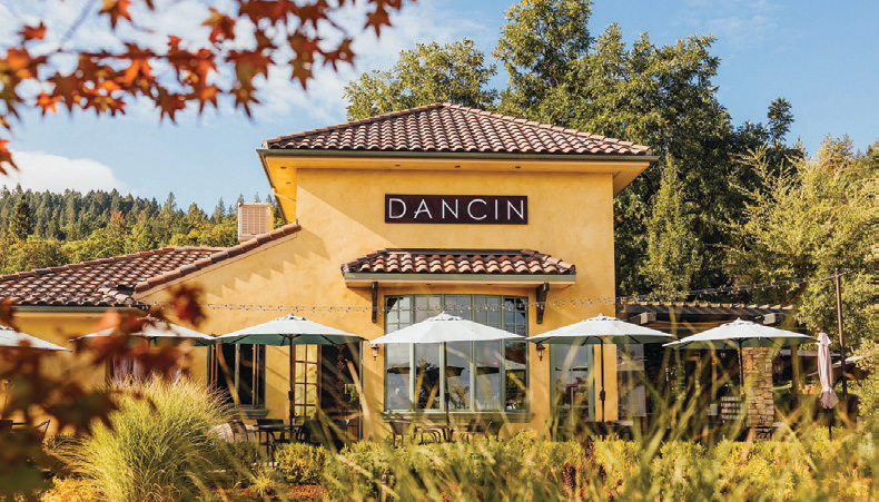 Dancin Vineyards is a lovely respite with a Tuscan flare and oven-fired pizza.