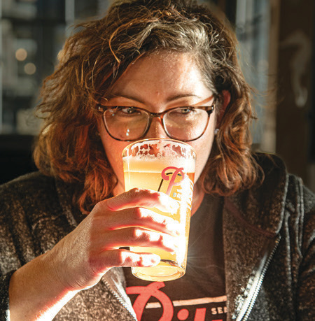 Pike Brewing’s new head brewer, Leslie Shore.