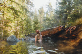 Baker Hot Springs is a long drive, a short hike and a world away.