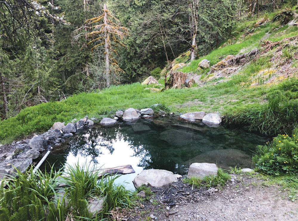 Getting to Olympic Hot Springs is only for the motivated.