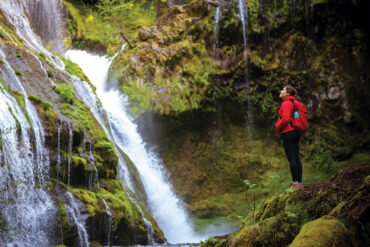 The reward is at Panther Creek Falls in Gifford Pinchot National Forest.