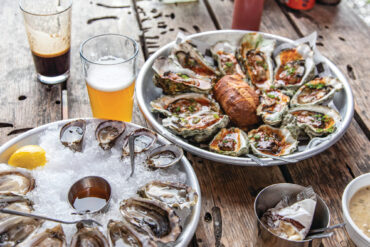 Oysters and brews are a perfect pairing at Hama Hama Oyster Saloon.