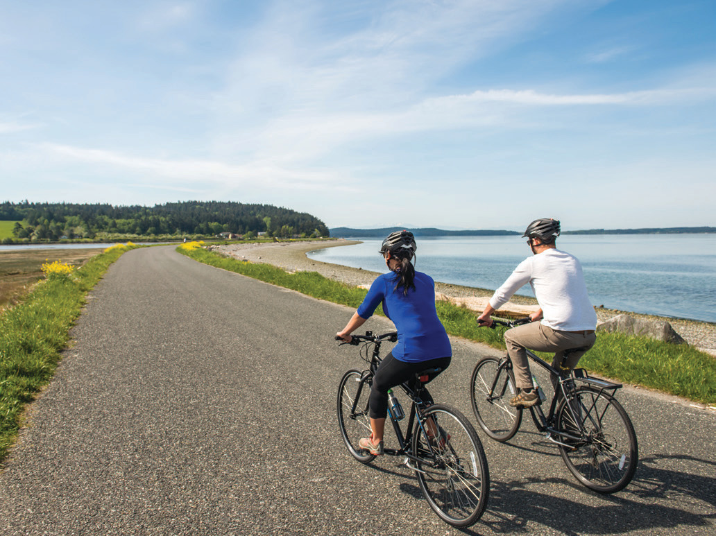 Lopez Island offers stress-free cycling and gorgeous views.