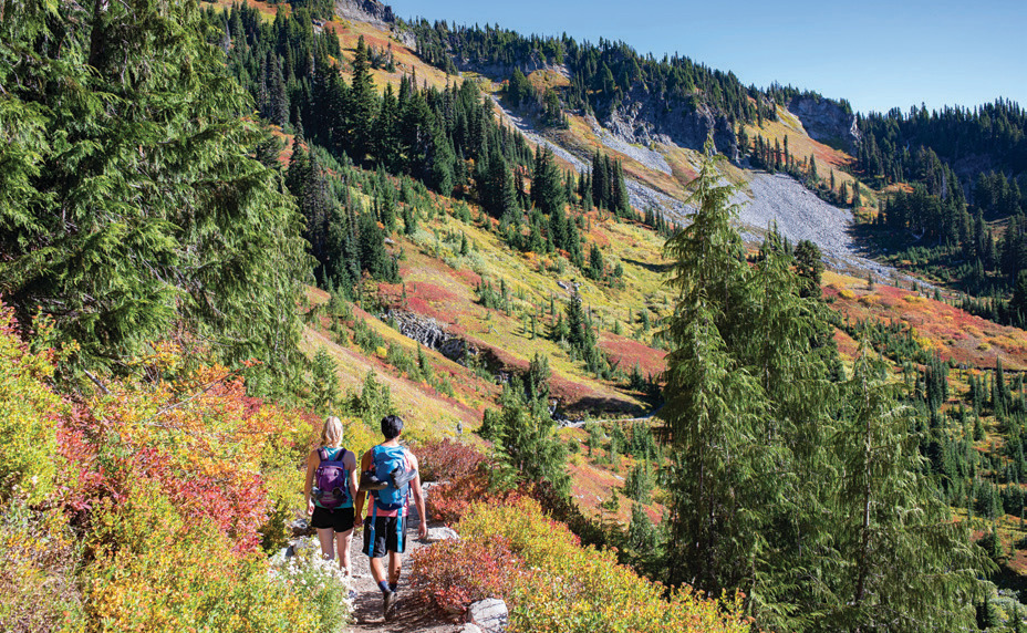 The most popular recreation is hiking the hundreds of miles of trails.