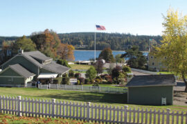 Gamble sits on the edge of the Kitsap Peninsula and overlooks Hood Canal.