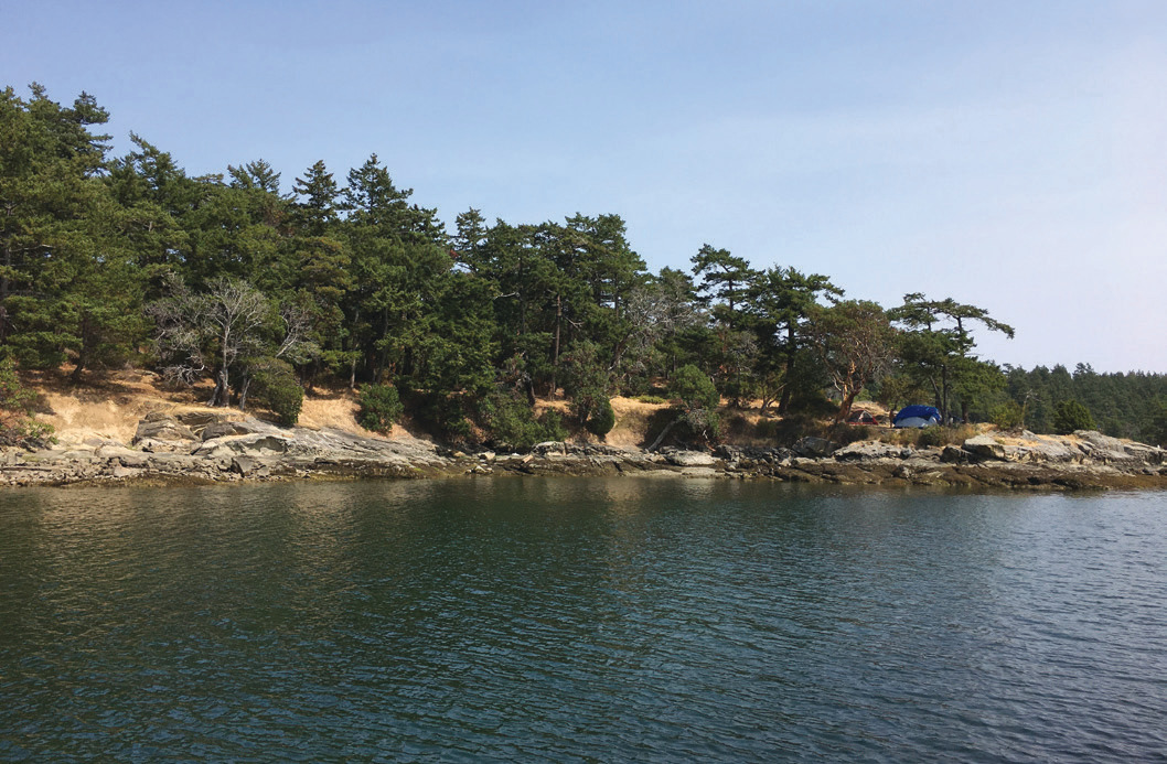 The secluded Sucia Island is accessible only by small watercraft.