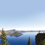 President Theodore Roosevelt created Crater Lake National Park, the sixth national park, in 1902.