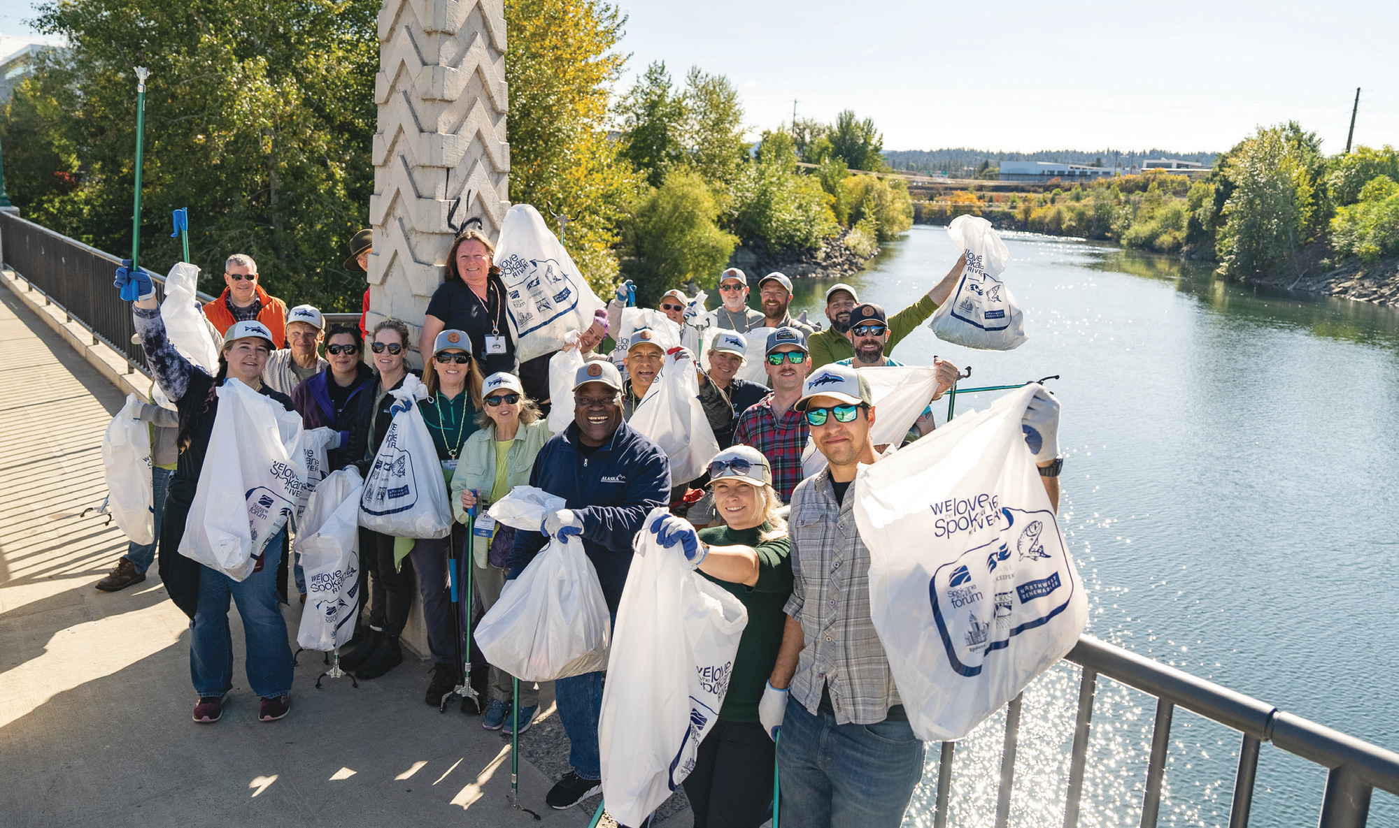 A Spokane Riverkeeper cleanup event with Trout Unlimited.